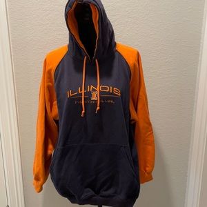 Size Large, University of Illinois hooded sweatshirt